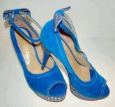 Peep Toe Azul