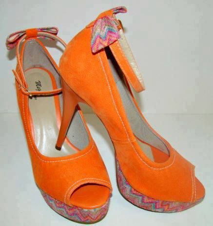 Peep Toe Laranja