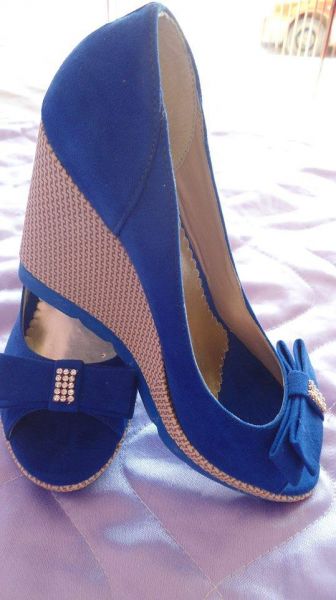 Anabela Camurça Azul